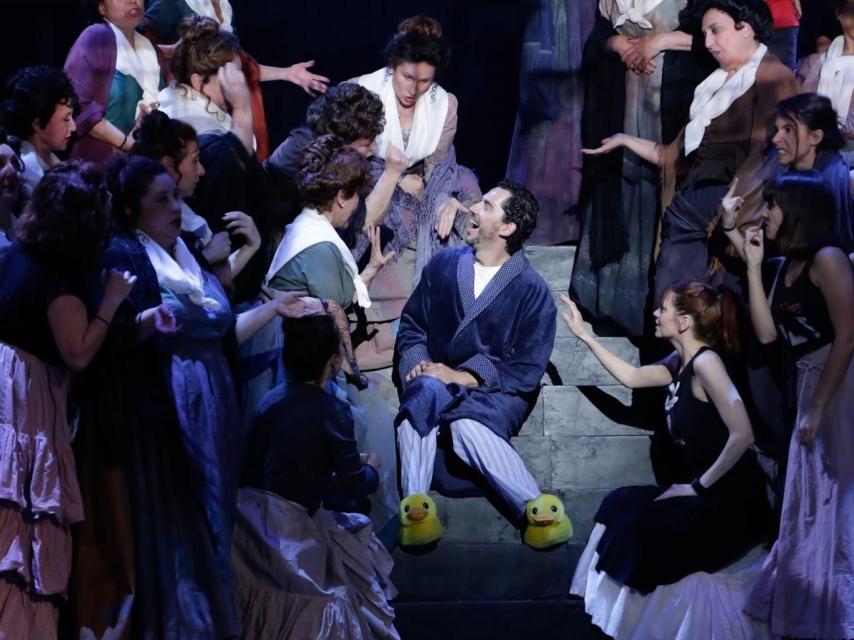 Un momento del espectáculo ¡Cómo está Madriz!,  con Paco León como protagonista.