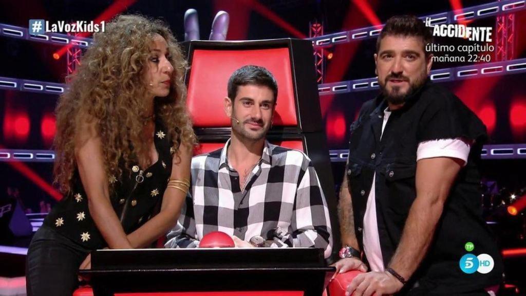 Rosario, Melendi y Antonio Orozco.