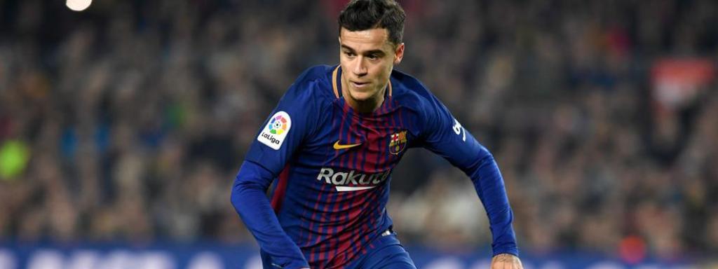 Coutinho, durante un partido con el Barcelona.