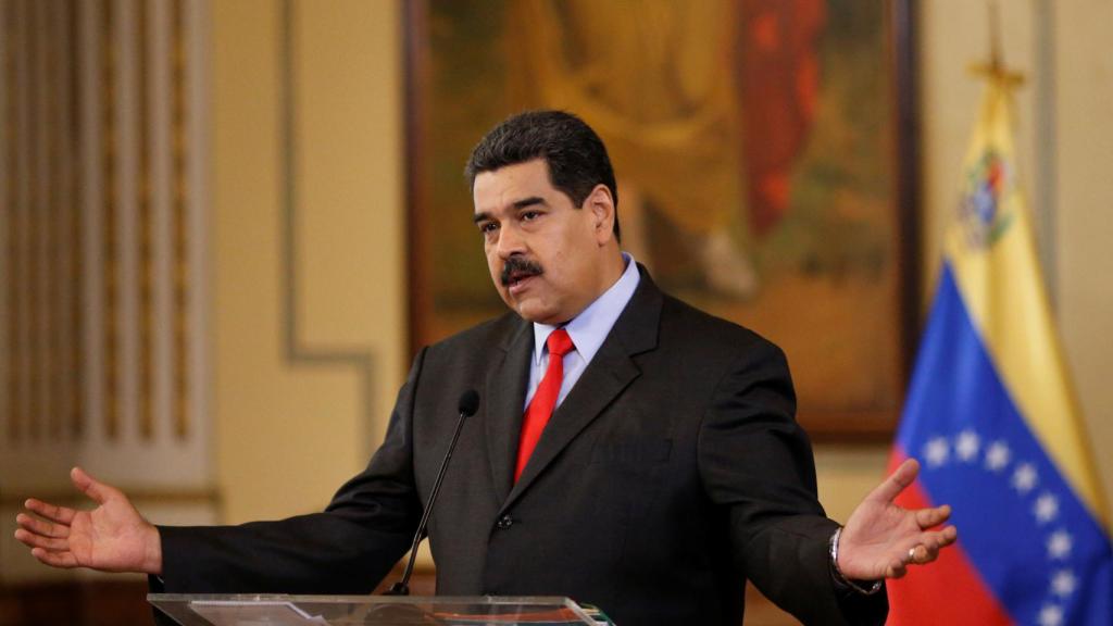 El presidente de Venezuela, Nicolás Maduro, durante una rueda de prensa.