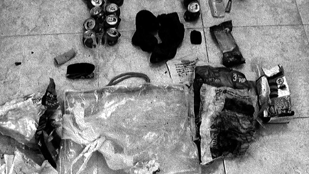 Los enseres encontrados en el refugio de Igor el Ruso