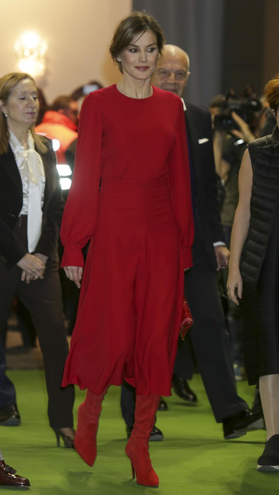 Letizia, paseando por ARCO.