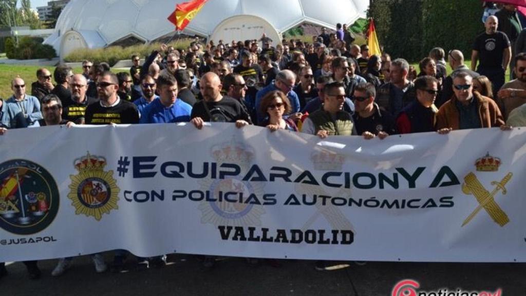 concentracion policia nacional guardia civil valladolid salario 2