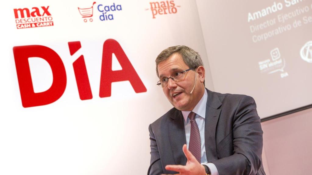 El exconsejero delegado de Dia, Ricardo Currás, durante la presentación de resultados 2017.