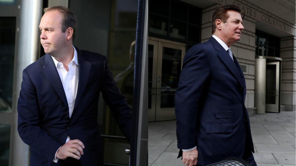 A la izquierda, Rick Gates. A la derecha, Paul Manafort.
