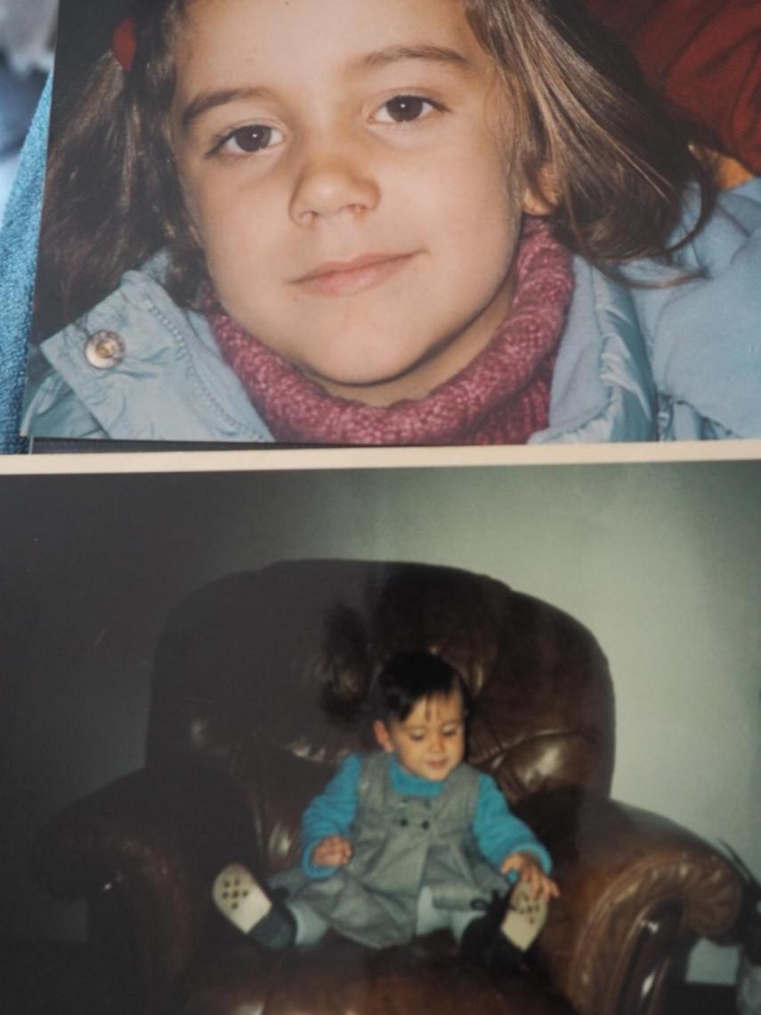 Arriba, de niña, Claudia, que hoy tiene 20 años. Denunció con 16, cuando le contó los hechos a su novio y a sus padres. Abajo, Virginia, que cuando cumplió la mayoría de edad se marchó de casa porque no soportaba las mentiras urdidas en torno a ella por su cuñado para difamarla y calumniarla.