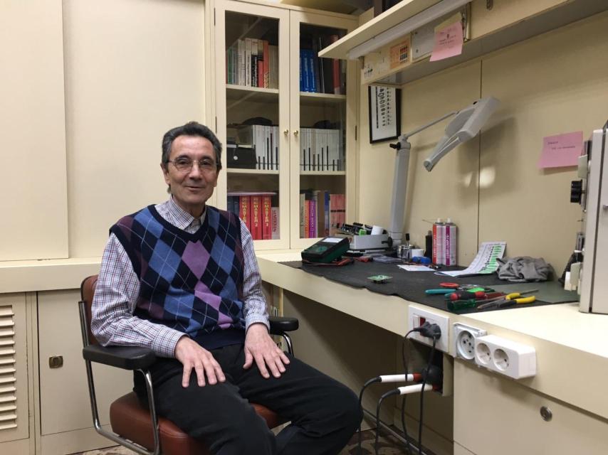 Luis Calleja, en su lugar de trabajo.