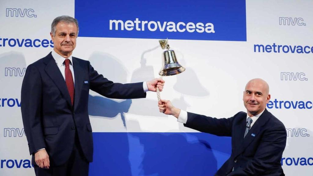 A la izquierda,  Ignacio Moreno, presidente de Metrovacesa, junto al consejero delegado, Jorge Pérez de Leza.