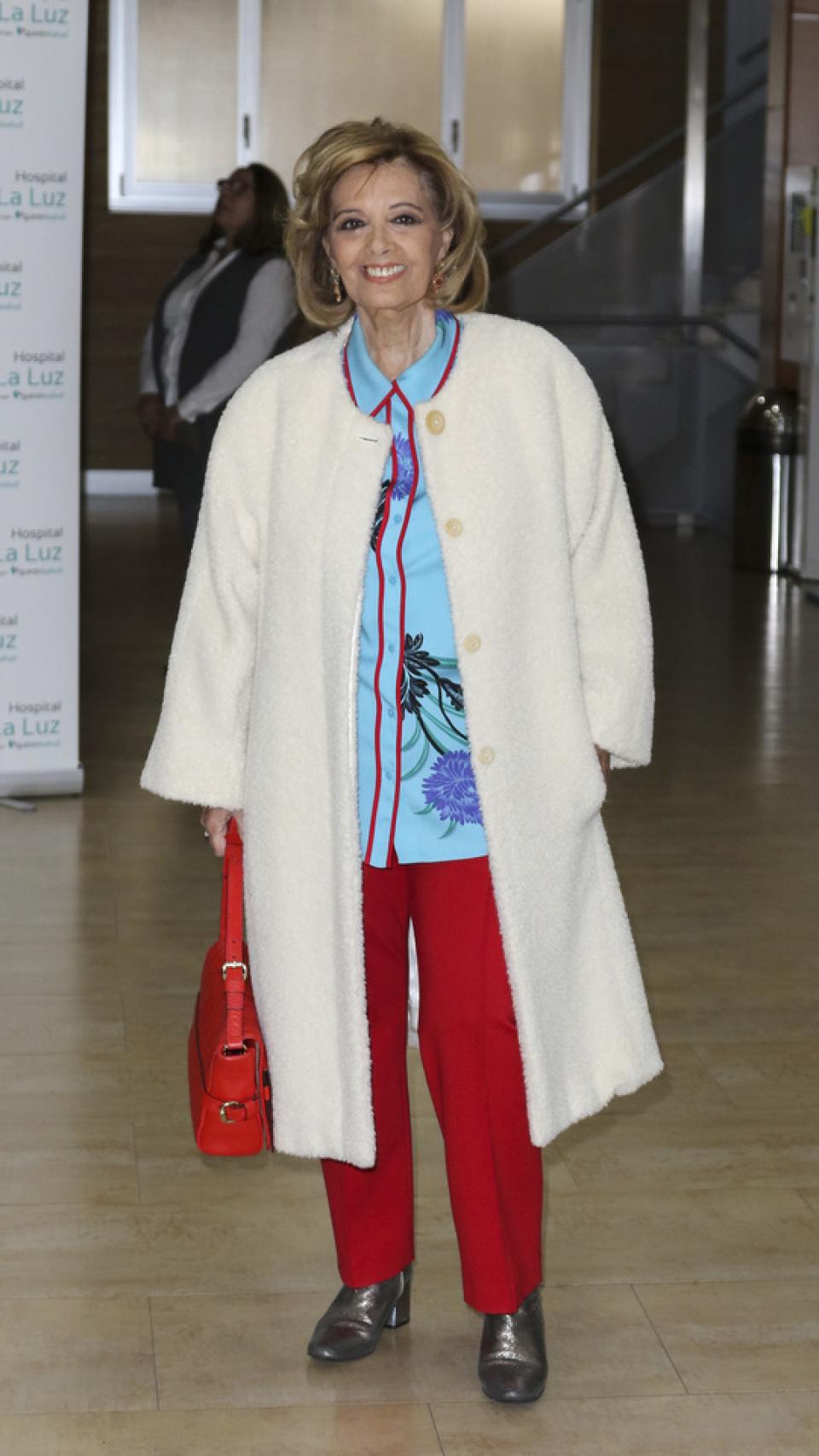 María Teresa Campos ante los medios.