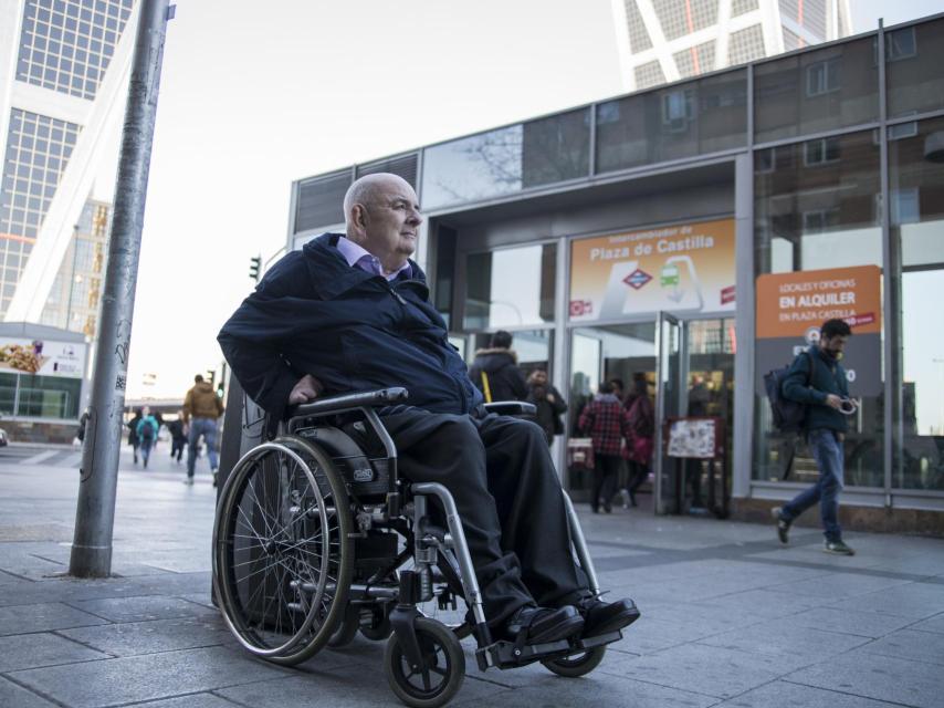 Eduardo Fungairiño, en la madrileña Plaza de Castilla.