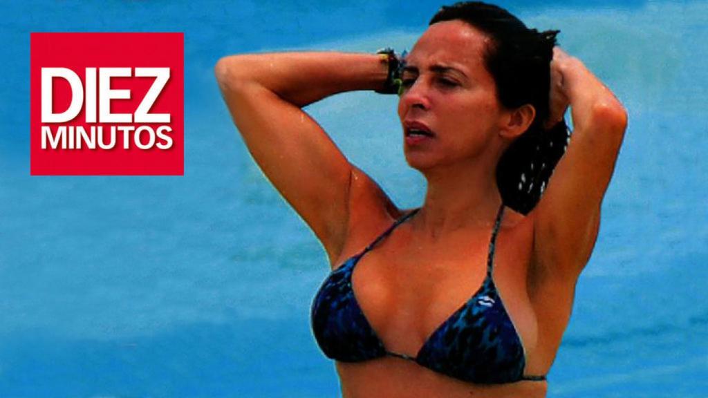 María Patiño con su nuevo pecho.