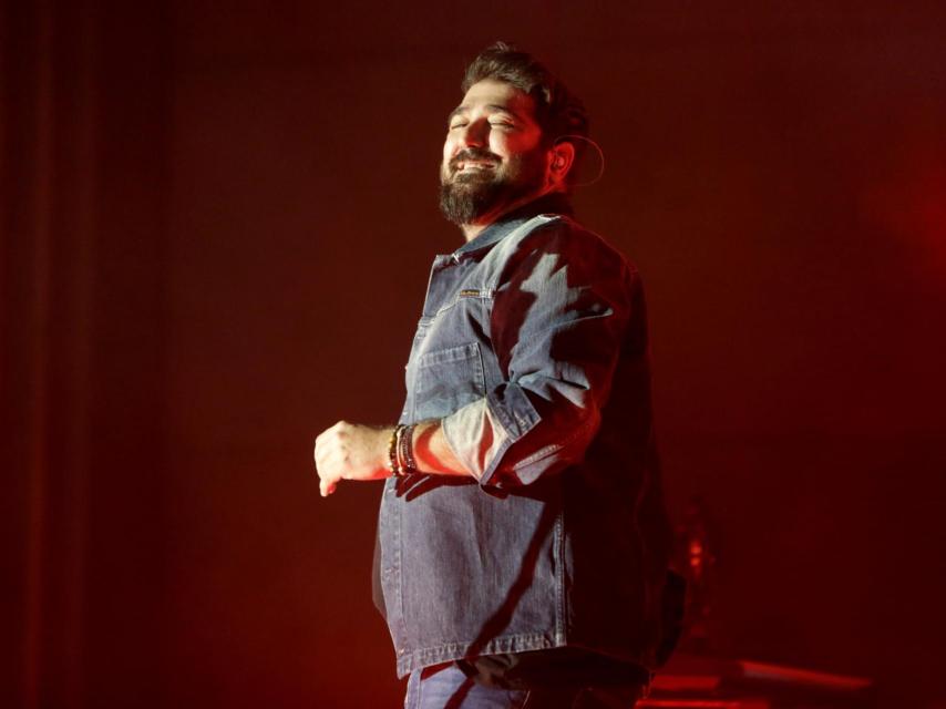 Antonio Orozco durante un concierto a finales de 2017. GTRES.