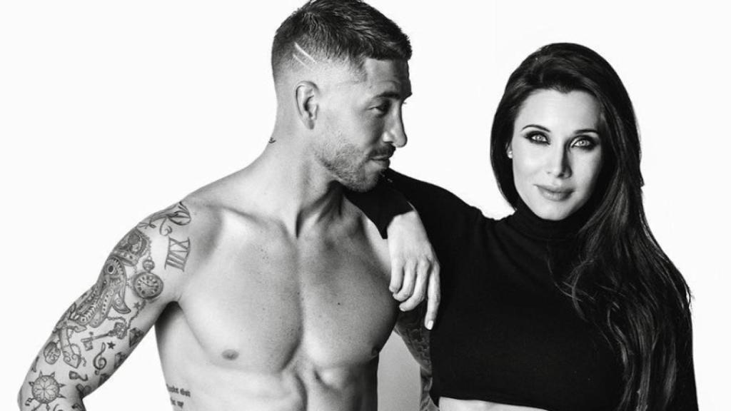 Sergio Ramos y Pilar Rubio en sus redes sociales.