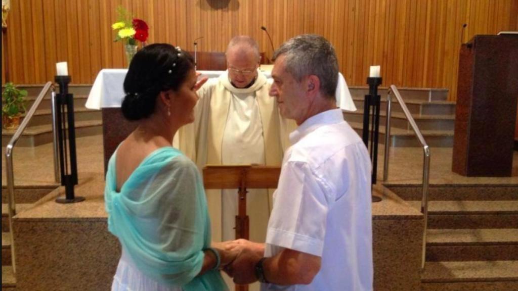 La boda entre Jordi y su nueva mujer tuvo lugar en el año 2012.