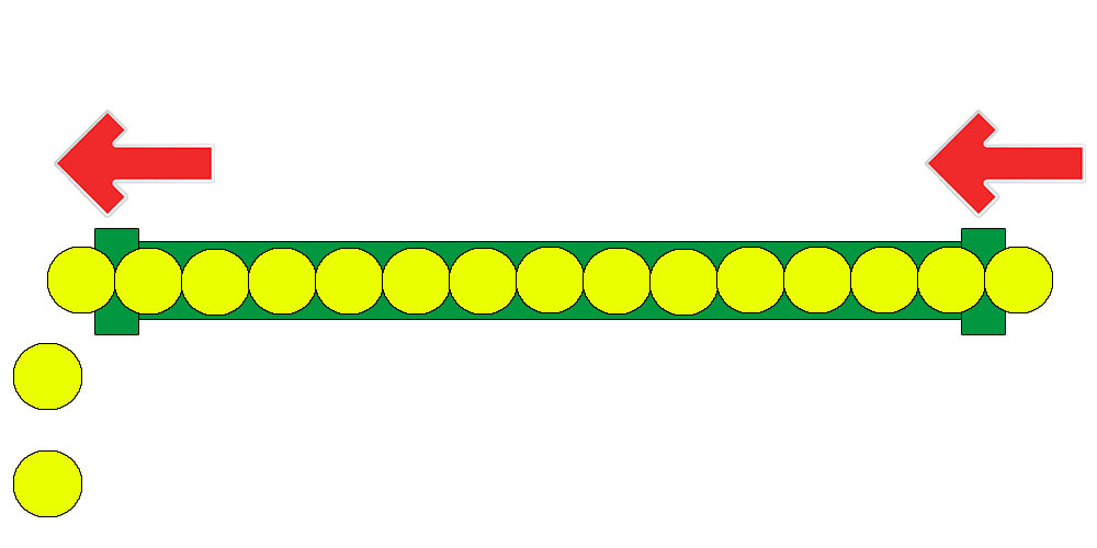 tuberia electricidad bolas velocidad