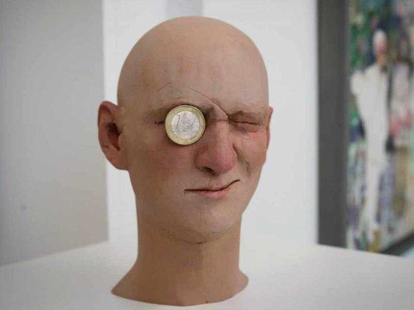 Una obra de la artista Bea Villamarín, en la feria JUSTMAD.