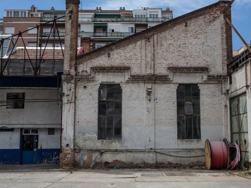 Estado actual de las cocheras de Metro en Cuatro Caminos.