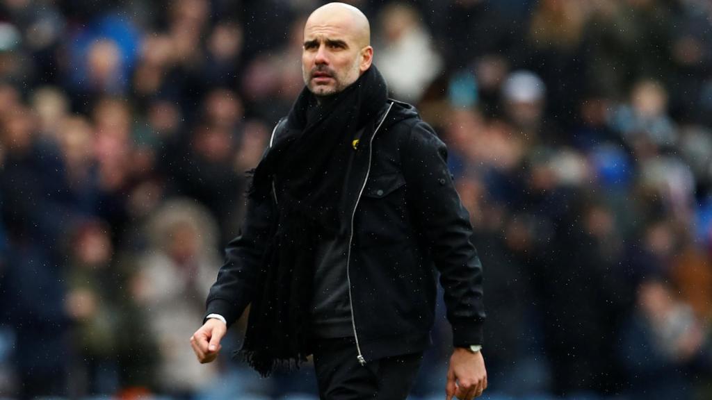 Guardiola, en un partido reciente del Manchester City.