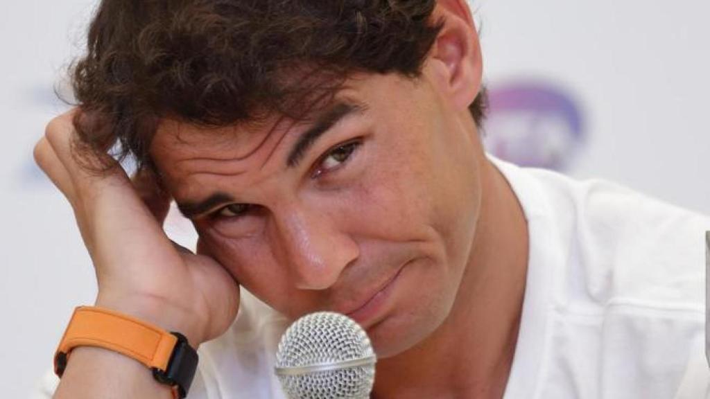Nadal, durante una rueda de prensa en Acapulco.