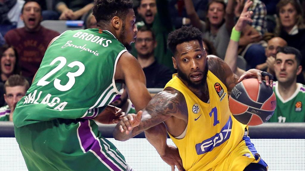 DeAndre Kane durante el último encuentro continental del Maccabi.