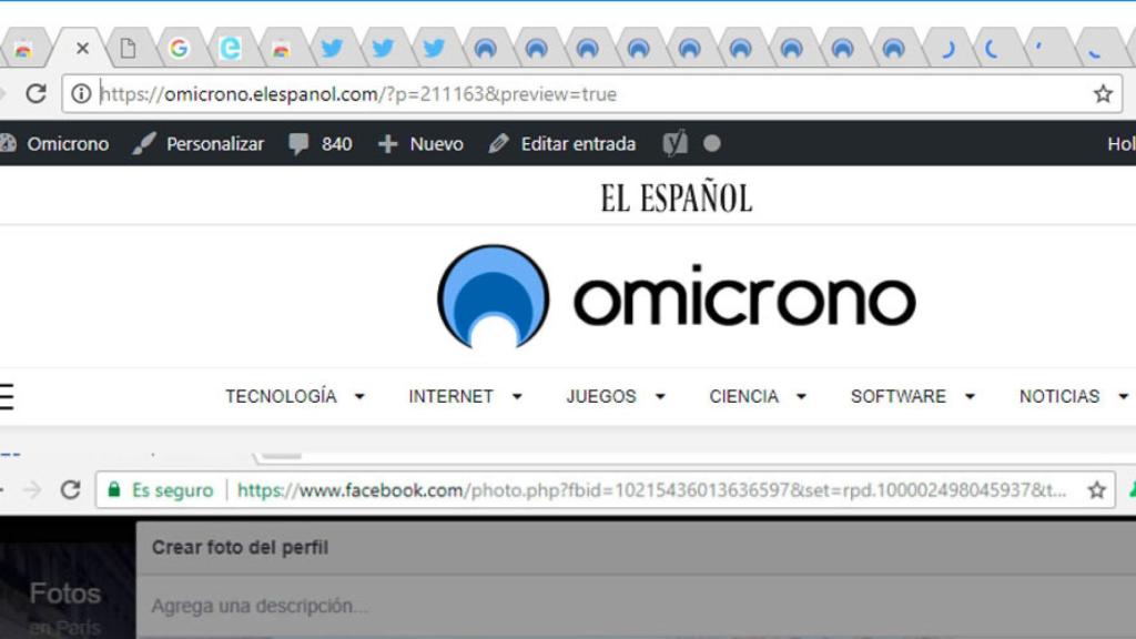 pestañas google chrome navegador web