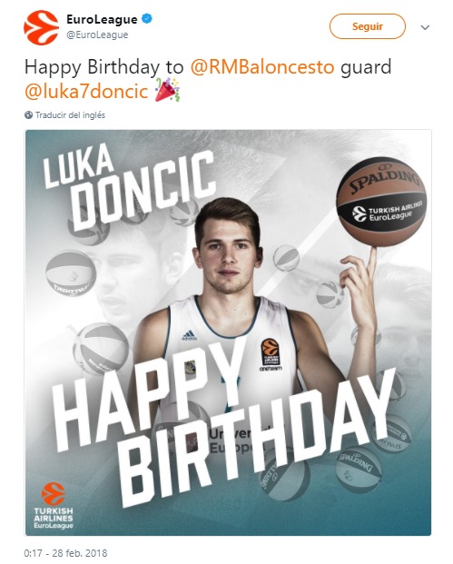 Los desafíos de Doncic en su 19 cumpleaños