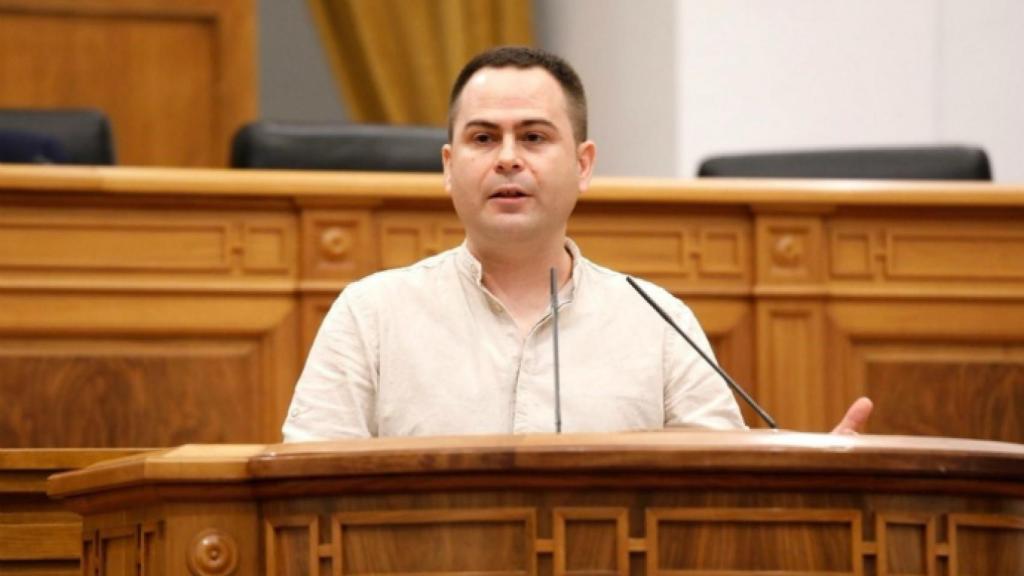 David Llorente, diputado de Podemos. Fotos: Cortes de Castilla-La Mancha