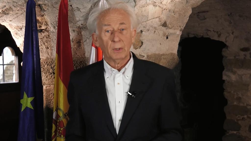 Albert Boadella, presidente de Tabarnia, durante el vídeo.