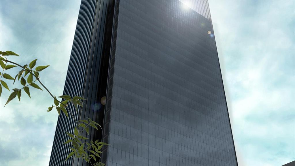 Caleido tendrá forma de T invertida y albergará un centro comercial en la parte más baja.