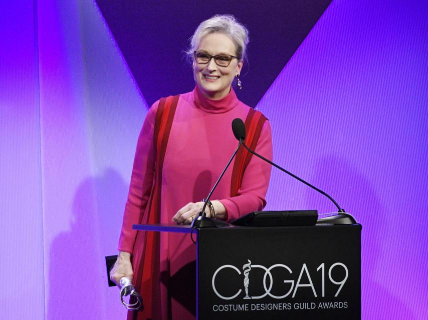 Meryl Streep en la gala del Gremio de Diseñadores. GTRES.