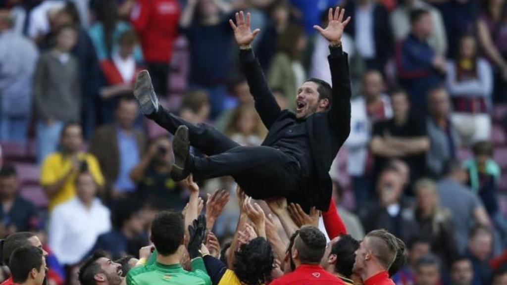 Simeone no ganó nunca en el Camp Nou pero en 2014, con un empate, ganó allí la Liga.