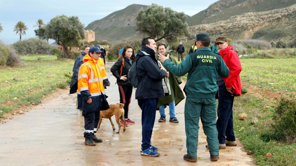 El dispositivo de búsqueda que intenta localizar a Gabriel Cruz, el niño de 8 años desaparecido el pasado martes en Las Hortichuelas, Níjar (Almería).