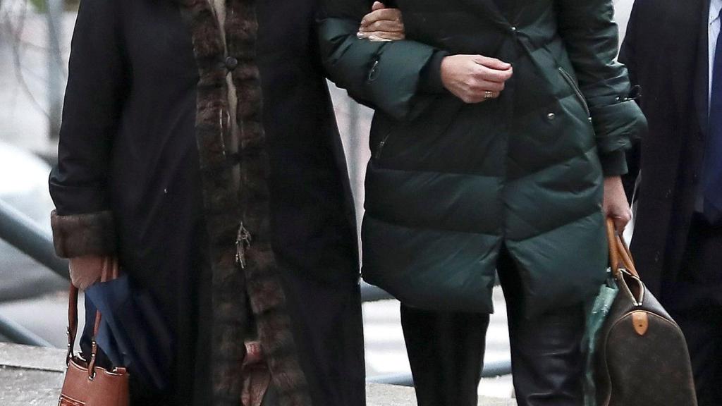 Teresa Rivero, a su llegada a la Audiencia de Madrid acusada de delitos fiscales.