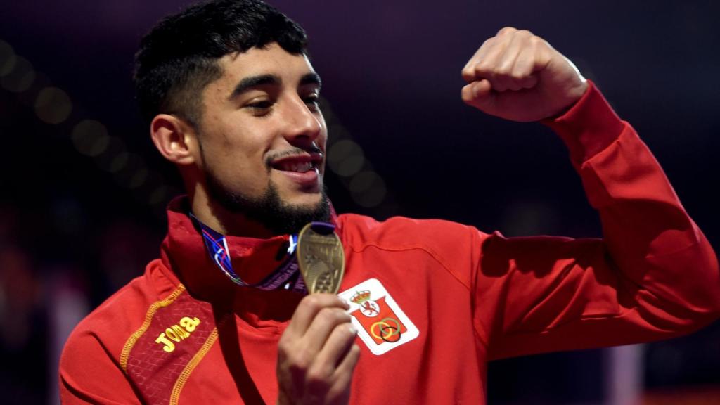 Saul Ordóñez, con el bronce en el Mundial bajo techo de Birmingham.