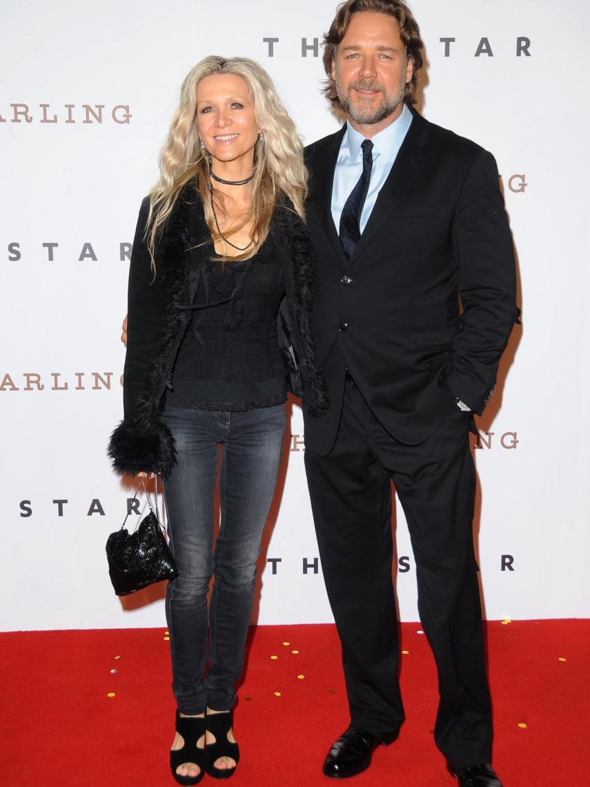 Russell Crowe y Danielle Spencer.