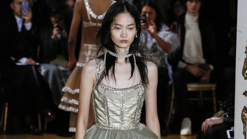 Una modelo de Galliano.