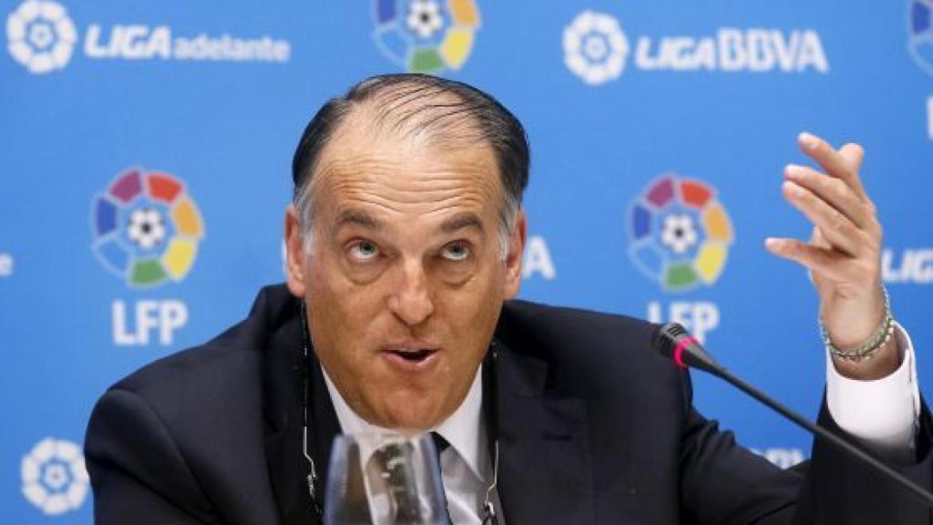 Javier Tebas, presidente de la Liga.