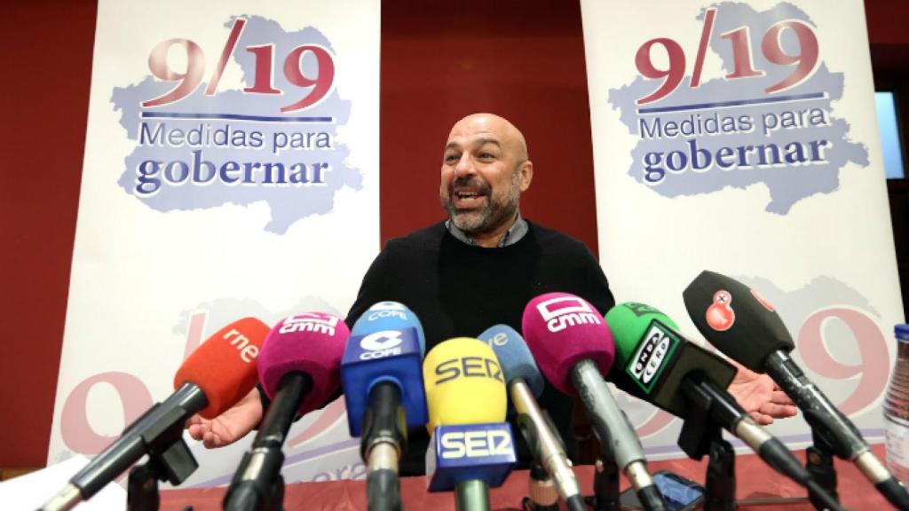 José García Molina durante las presentación de las medidas 9/19. Foto: Ó.Huertas