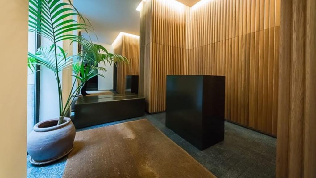 Una de las zonas comunes del edificio.