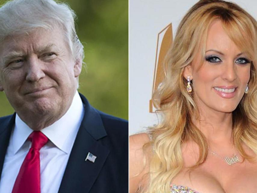 Donald Trump y Stephanie Clifford.