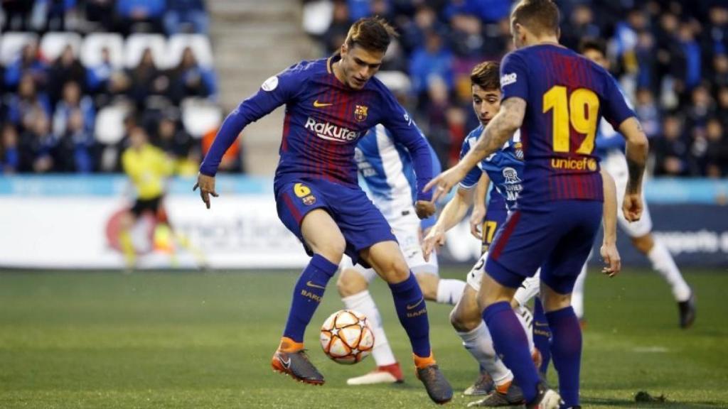 Denis Suárez se lesiona en la Copa Cataluña. Foto: Twitter (@fcbarcelona_es).