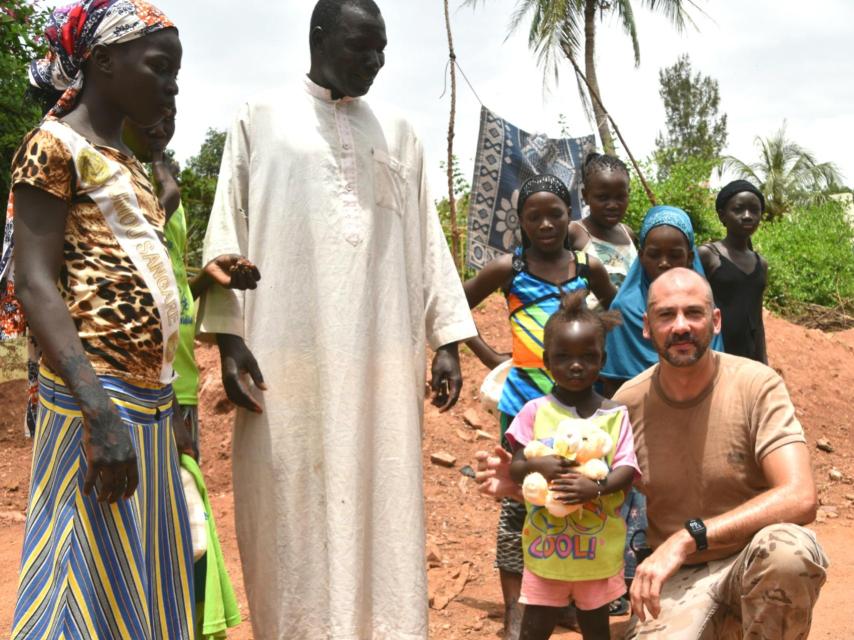 El comandante Miguel Ángel Franco en Mali.