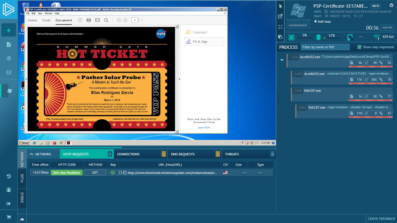 any.run comprobador de virus online