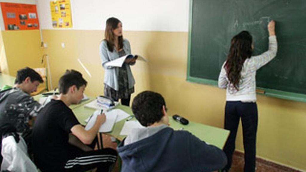 Clase bilingüe en un colegio de Castilla y León