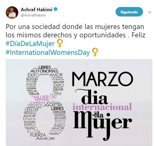 Los mensajes de los madridistas en el Día de la Mujer