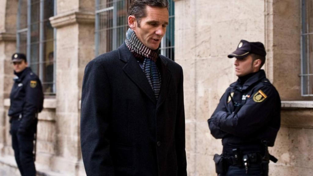 Urdangarin, entrando al jugado.