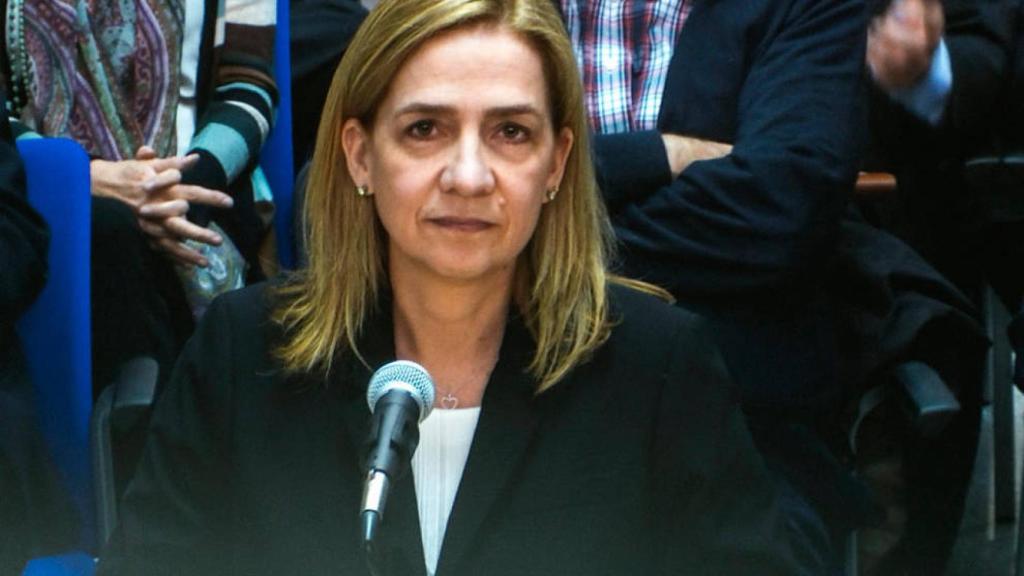 La infanta Cristina, declarando.