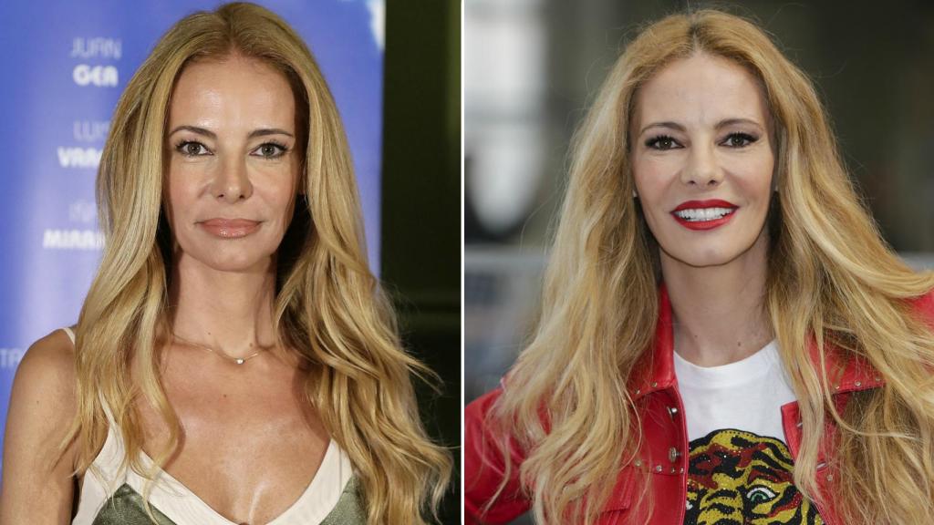 Paula Vázquez, antes y después de los retoques.