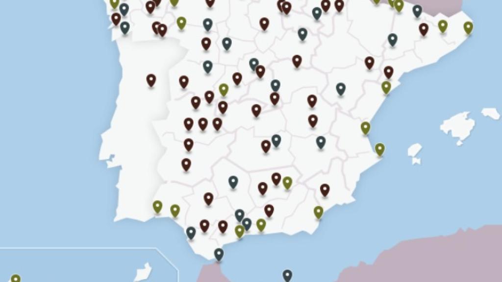 Los 97 paradores repartidos por toda la geografía española