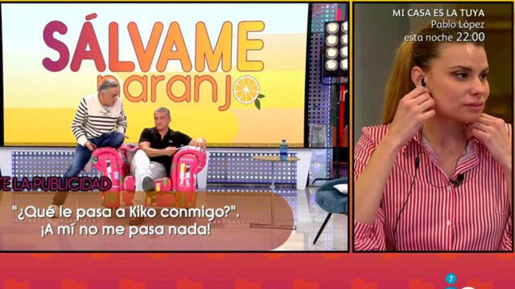 La espantada de María Lapiedra en mitad de un directo en 'Sálvame'